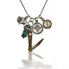 Cartography Men's Gold / Silver Oxford - Antique Charm Necklace