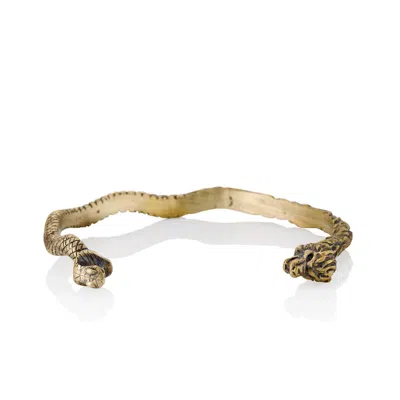Cartography Men's Gold Sinead O Connor - Lion And Cobra Cuff In Brass