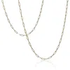 Cartography Men's Golden Paper Clip - Solid 14k Gold Necklace