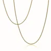 Cartography Men's Golden Thread - Solid 14k Gold Necklace