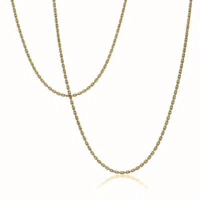 Cartography Men's Golden Thread - Solid 14k Gold Necklace