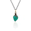 Cartography Men's Green / Blue / Silver Turquoise - Stone Necklace On Sterling Silver Chain