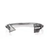 Cartography Men's Grey / Silver Sebastian's Arrow - Cuff In Sterling Silver