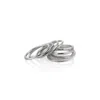 Cartography Men's Hammered - Sterling Silver Rings