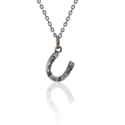 Cartography Men's Horseshoe - Necklace In Sterling Silver