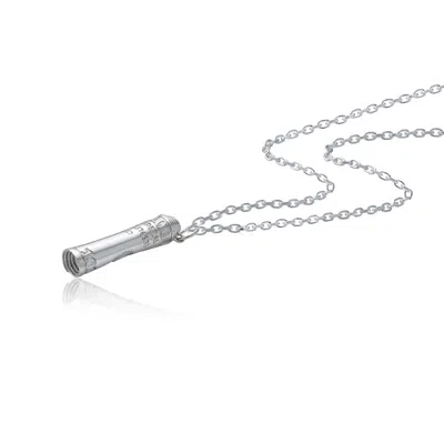 Cartography Men's Hundred Dolla Bill Y'all - Straw As Necklace In Sterling Silver
