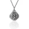 Cartography Men's Le Petit Prince - St. Christopher Patron Saint Of Travel Necklace In Sterling Silver