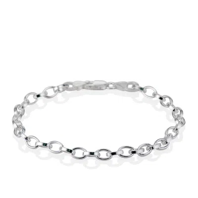 Cartography Men's Loops N Boops - Oval Link Bracelet In Sterling Silver