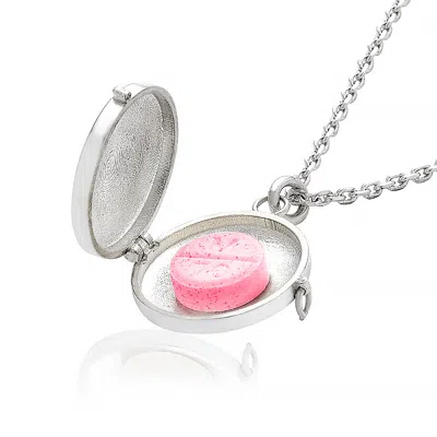 Cartography Men's Mother's Little Helper - Pill Locket Necklace In Sterling Silver