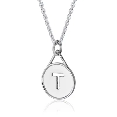 Cartography Men's No We Without The T - Trans Ally Necklace In Sterling Silver