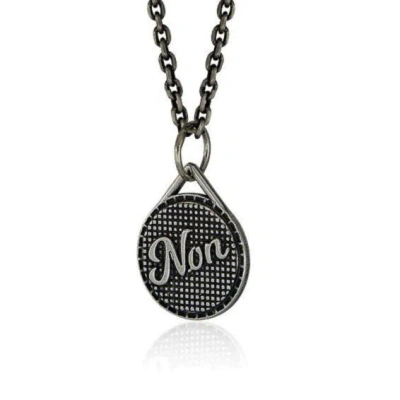 Cartography Men's Non Non Non - Necklace In Sterling Silver