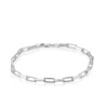 Cartography Men's Rectangle - Link Bracelet In Sterling Silver