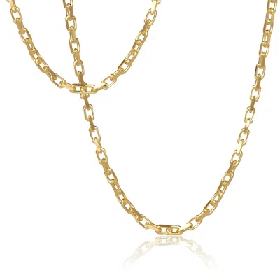 Cartography Men's Rectangle - Necklace In Gold Vermeil