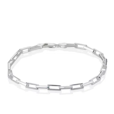 Cartography Men's Silver Beats - Rectangular Link Bracelets