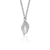 Cartography Men's White / Silver White Pearl Necklace - On Sterling Silver Chain