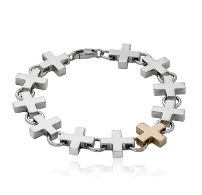Cartography Men's Who's Your Plus One? Bracelet In Sterling Silver