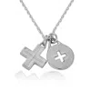 Cartography Men's Who's Your Plus One? Plus Sign Pendants In Sterling Silver In Silver