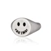 Cartography Men's You Twat - Smiley Ring In Sterling Silver