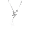 Cartography Men's Ziggy Stardust - Lightening Bolt Necklace In Sterling Silver