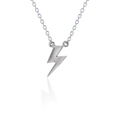 Cartography Men's Ziggy Stardust - Lightening Bolt Necklace In Sterling Silver