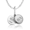 Cartography Women's Aquarius Zodiac Locket Necklace In Sterling Silver In Silver