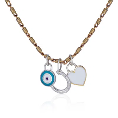 Cartography Women's Blue / Gold / Silver Summer: Love + Luck + Protection