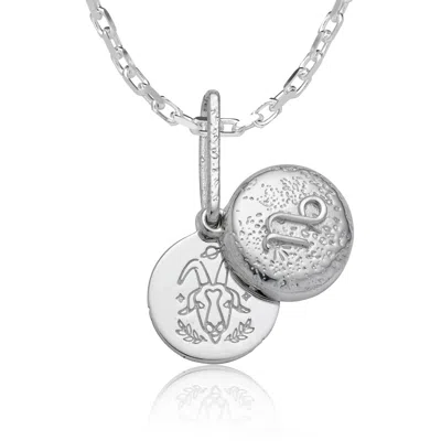 Cartography Women's Capricorn - Zodiac Necklace In Sterling Silver