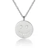 Cartography Women's Fuck You Smiley Necklace In Sterling Silver In Silver