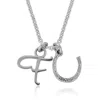 Cartography Women's Go Luck Yourself - F'n Horseshoe Necklace In Sterling Silver In Silver