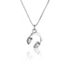 Cartography Women's Hey Mister D J - Headphones Necklace In Sterling Silver In Silver