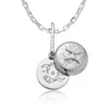 Cartography Women's Pisces Zodiac Locket Necklace In Sterling Silver In Silver