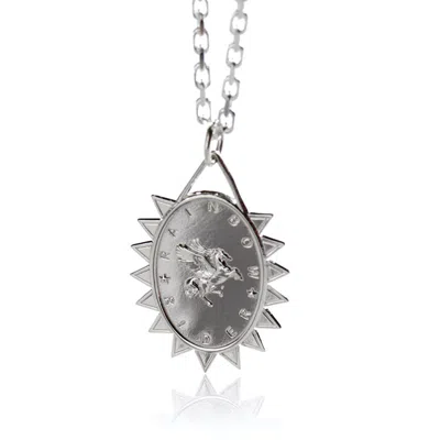 Cartography Women's Rainbow Rider - Goddess Iris Rainbow Necklace In Sterling Silver