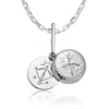 Cartography Women's Sagittarius - Zodiac Necklace In Sterling Silver