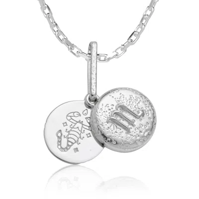 Cartography Women's Scorpio - Zodiac Necklace In Sterling Silver