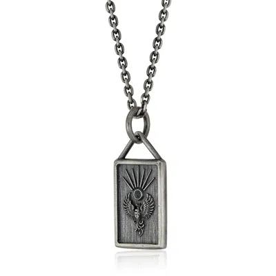 Cartography Women's Silver / Grey Troy - Phoenix Necklace In Sterling Silver Necklace In Gray
