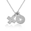 Cartography Women's Who's Your Plus One? Plus Sign Pendants In Sterling Silver For Couples - Or Throuples? In Silver