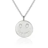 Cartography Women's You Twat Smiley Necklace In Sterling Silver In Silver