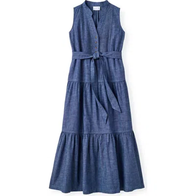 Cartolina Dara Maxi Dress In Blue