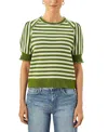 Cartolina Fallon Top In Ivy Stripe