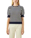 Cartolina Fallon Top In Midnight Blue Stripe