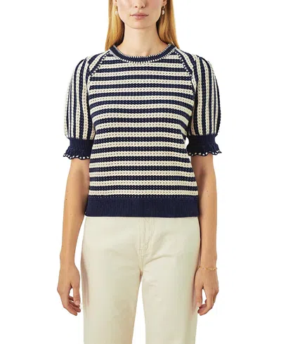 Cartolina Fallon Top In Midnight Blue Stripe