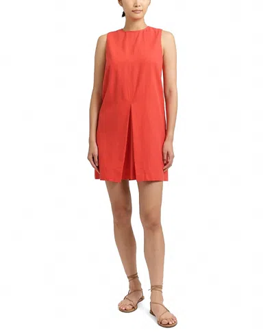 Cartolina Fiona Linen Shift Dress In Multi