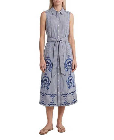 Cartolina Francesca Midi Shirtdress In Blue