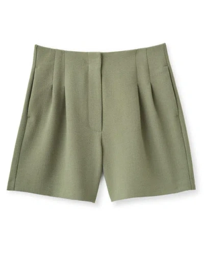 Cartolina Frankie Pebbled Crepe Short In Green