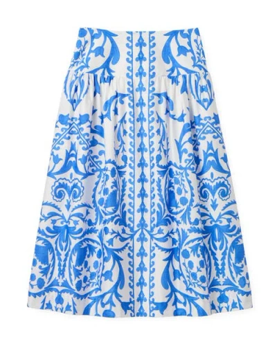 Cartolina Georgia Printed Midi Skirt In Multi