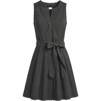Cartolina Hadley Cotton Poplin Romper In Black
