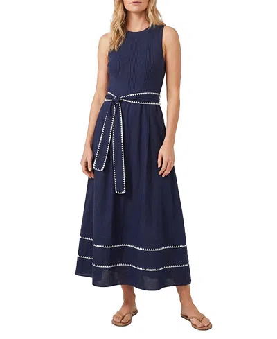 Cartolina Isadora Midi Dress In Blue