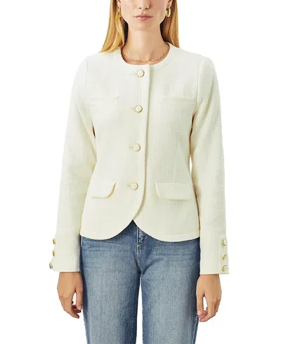 Cartolina Lane Jacket In Optic White