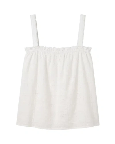 Cartolina Leah Eyelet Tank In White