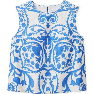 Cartolina Linda Printed Shell In Blue